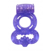 Фиолетовое эрекционное кольцо Rings Treadle с подхватом - Lola Games - в Реутове купить с доставкой
