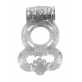 Прозрачное эрекционное кольцо Rings Treadle с подхватом - Lola Games - в Реутове купить с доставкой
