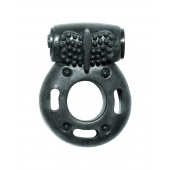 Черное эрекционное кольцо с вибрацией Rings Axle-pin - Lola Games - в Реутове купить с доставкой