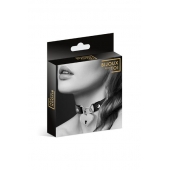Черный чокер с замком в форме сердца - Bijoux Pour Toi - купить с доставкой в Реутове