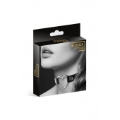 Чёрный чокер с кольцом в форме сердца - Bijoux Pour Toi - купить с доставкой в Реутове