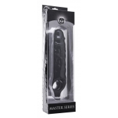 Чёрная увеличивающая насадка на член Mamba Cock Sheath Packaged - 16,5 см. - XR Brands - в Реутове купить с доставкой
