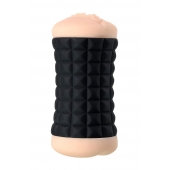 Двухсторонний мастурбатор JOS JANICE в черном цилиндре - JOS - в Реутове купить с доставкой