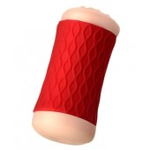 Двухсторонний мастурбатор JOS  NADIN в красном цилиндре - JOS - в Реутове купить с доставкой