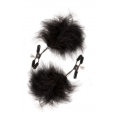Зажимы для сосков с пухом FEATHERED NIPPLE CLAMPS - Blush Novelties - купить с доставкой в Реутове