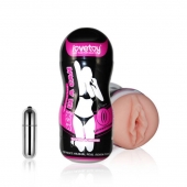 Мастурбатор-вагина Sex In A Can Vibra Vagina Tunnel - Lovetoy - в Реутове купить с доставкой