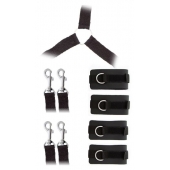 Комплект наручников и поножей LUXURIOUS BED RESTRAINT CUFF SET - Blush Novelties - купить с доставкой в Реутове