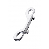 Серебристый двухсторонний карабин TOYFA Metal - ToyFa - купить с доставкой в Реутове