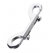 Серебристый двухсторонний карабин TOYFA Metal - ToyFa - купить с доставкой в Реутове