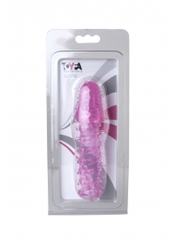 Розовая насадка с нежными шипами - 13,5 см. - Toyfa Basic - в Реутове купить с доставкой