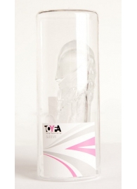 Прозрачная гелевая насадка с клиторальным отростком - 13 см. - Toyfa Basic - в Реутове купить с доставкой