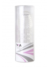 Прозрачная закрытая гелевая насадка - 13,5 см. - Toyfa Basic - в Реутове купить с доставкой