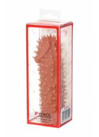 Телесная насадка на фаллос с имитацией шипов KOKOS Extreme Sleeve 07 - 14,7 см. - KOKOS - в Реутове купить с доставкой