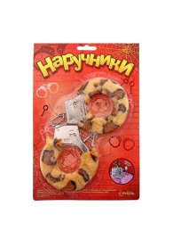 Металлические наручники с леопардовой плюшевой отделкой - Сима-Ленд - купить с доставкой в Реутове