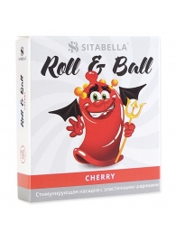 Стимулирующий презерватив-насадка Roll   Ball Cherry - Sitabella - купить с доставкой в Реутове