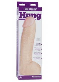 Огромная насадка-реалистик Vac-U-Lock Realistic Hung - 31,7 см. - Doc Johnson - купить с доставкой в Реутове