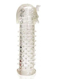 Закрытая прозрачная насадка на пенис Crystal Sleeve Faraon - 13,5 см. - Erowoman-Eroman - в Реутове купить с доставкой