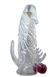 Закрытая прозрачная вибронасадка на пенис Crystal Sleeve Vibe - Erowoman-Eroman - в Реутове купить с доставкой