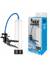 Прозрачная вакуумная помпа Sex Expert с ручным насосом - Sex Expert - в Реутове купить с доставкой