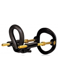 Черный экстендер-растяжитель пениса - Sex Expert - в Реутове купить с доставкой