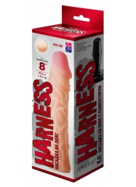 Насадка на пояс Harness RED LINE - 21,5 см. - LOVETOY (А-Полимер) - купить с доставкой в Реутове