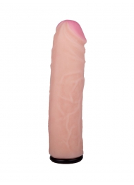 Черный пояс-трусики с насадкой  Гламур Dana  - 15,5 см. - LOVETOY (А-Полимер) - купить с доставкой в Реутове