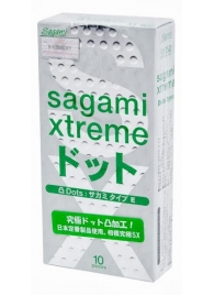 Презервативы Sagami Xtreme Type-E с точками - 10 шт. - Sagami - купить с доставкой в Реутове