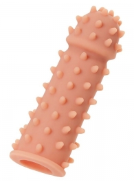 Телесная реалистичная насадка KOKOS Extreme Sleeve 03 с дополнительной стимуляцией - 12,7 см. - KOKOS - в Реутове купить с доставкой