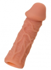 Телесная реалистичная насадка KOKOS Extreme Sleeve 05 с дополнительной стимуляцией - 12,7 см. - KOKOS - в Реутове купить с доставкой