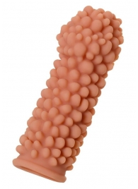 Телесная реалистичная насадка KOKOS Extreme Sleeve 08 с дополнительной стимуляцией - 12,7 см. - KOKOS - в Реутове купить с доставкой