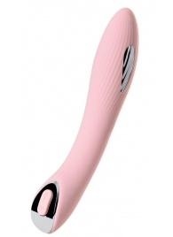 Розовый силиконовый вибратор с электростимуляцией TESLA G-POINT - 21 см. - ToyFa - купить с доставкой в Реутове