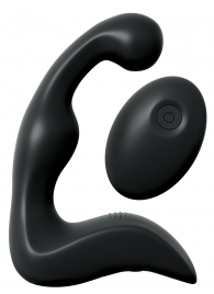 Черный вибромассажер простаты с пультом ДУ Control P-Spot Pro - Pipedream - в Реутове купить с доставкой