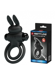 Черное эрекционное кольцо с вибростимуляцией клитора Vibrant Penis Ring III - Baile - в Реутове купить с доставкой