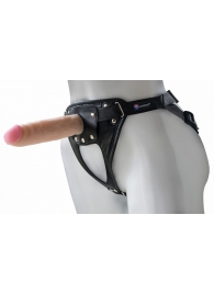 Универсальный мягкий пояс с насадкой Hard brutal BDSM-КОНСУЛ - 17 см. - LOVETOY (А-Полимер) - купить с доставкой в Реутове