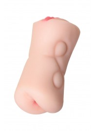 Телесный двусторонний мастурбатор Rich Fruit - вагина и анус - ToyFa - в Реутове купить с доставкой