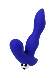 Синий силиконовый вибростимулятор простаты Stroman - 14,5 см. - ToyFa - в Реутове купить с доставкой