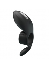 Черное кольцо на пенис с вибрацией Vibration Penis Sleeve - Baile - в Реутове купить с доставкой