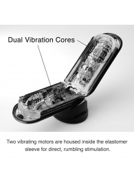 Черный мастурбатор Flip Zero с вибрацией - Tenga - в Реутове купить с доставкой