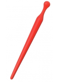 Красный силиконовый уретральный плаг - 10 см. - ToyFa - купить с доставкой в Реутове