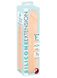 Телесная насадка-удлинитель Silicone Extension - 19 см. - Orion - в Реутове купить с доставкой