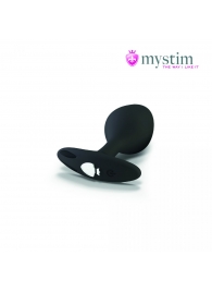 Черная пробка Mystim Rocking Vibe S с возможностью подключения к электростимулятору - 9,7 см. - MyStim - купить с доставкой в Реутове