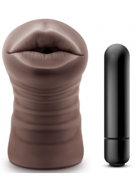 Коричневый мастурбатор-ротик Heather - Blush Novelties - в Реутове купить с доставкой
