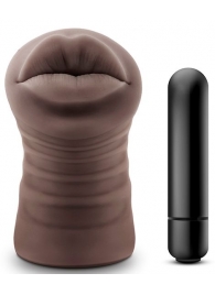 Коричневый мастурбатор-ротик Renee - Blush Novelties - в Реутове купить с доставкой