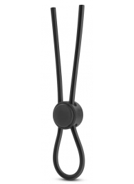 Черное силиконовое лассо на пенис SILICONE LOOP COCK RING - Blush Novelties - в Реутове купить с доставкой