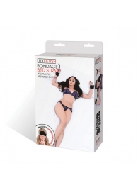 Чёрные манжеты для фиксации на кровати Bondage Bed Strap - Lux Fetish - купить с доставкой в Реутове