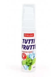 Гель-смазка Tutti-frutti со вкусом сладкой мяты - 30 гр. - Биоритм - купить с доставкой в Реутове