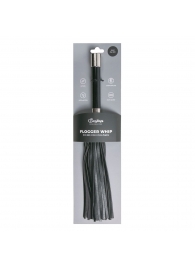 Черная плеть Easytoys Flogger With Metal Grip - 38 см. - Easy toys - купить с доставкой в Реутове