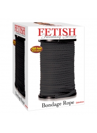 Черная веревка для связывания Bondage Rope - 60,9 м. - Pipedream - купить с доставкой в Реутове