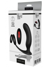Черный массажер простаты REMOTE P-PLEASER - Dream Toys - в Реутове купить с доставкой