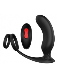 Черный массажер простаты REMOTE P-PLEASER - Dream Toys - в Реутове купить с доставкой